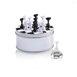 Nail Art Kits 1/2/3 Crystal Manicure Chessboard Waterproof Multifunction DIY Craft Practise Display Holder Showing Shelf Salon Transparent