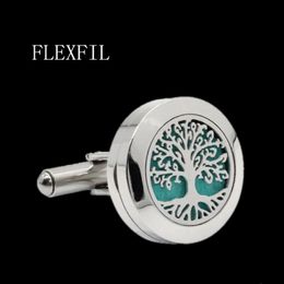 FLEXFIL Luxury shirt perfume cufflink for men Brand cuff button cuff link High Quality Wedding abotoaduras Jewellery free shipping