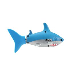 ElectricRC Boats Mini RC Submarine 4 CH Remote Small Sharks With USB Control Toy Fish Boat Christmas Gift for Children Kids 230518