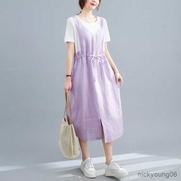 New Arrive Summer Maternity Dress Woman Casual Patchwork Large Size Dresses Pregnant Woman Clothing R230519