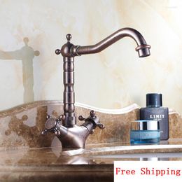 Kitchen Faucets Brass Bathroom Basin Faucet And Cold Oil Rubbed Bronze Retro Toilet Antique Copper Mixer