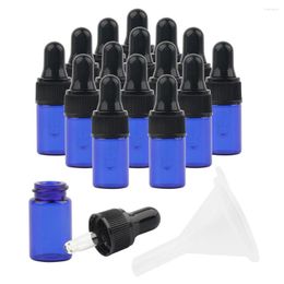 Storage Bottles 1 2 3 Empty Liquid Bottle With Glass Pipettes Refillable Leakproof Travel Dispenser Cosmetic Container Bath Gel Lotion Blue