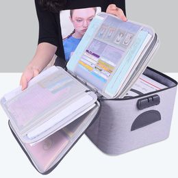 Storage Bags Document Bag Briefcase Tote Credentials Wallet Organizer Travel Box Ticket Package AccessoriesStorage