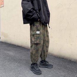 Men's Pants Foufurieux Camouflage Pant 2023 Fashion Men Cargo Casual Vintage Style Jogging Men's Trendy Oversize Loose Trousers Y2k