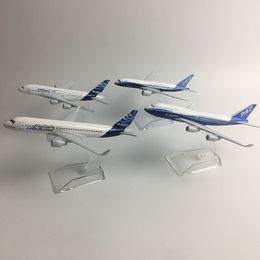 Diecast Model JASON TUTU Original model a380 airbus Boeing 747 Aeroplane aircraft Metal 1 400 toy Gift collection 230518