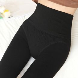 Women's Leggings Winter Warm Women High Waist Girl Casual Leggins Female Thicken Push Up Elasticity Velvet Black Skinny Pants