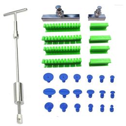 Professional Hand Tool Sets Long Dent Repair Tools Slide Hammer Glue Tabs Kit For Car Paintless Auto