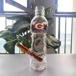 Bongos de vidro para garrafa de bebida de 9,5 polegadas dab rig para fumar cachimbo de água de vidro