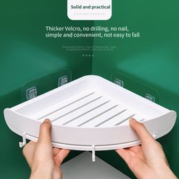 Bathroom Shelves Plastic Bathroom Shelves Organiser Snap Up Corner Shelf Caddy Bathroom Corner Shelf Shower Storage Wall Holder Shampoo Holder 230518