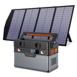ALLPOWERS Solar Generator 110V/220V Portable Power Station Mobile Emergency Backup Power With 18V Foldable Solar Panel Charger