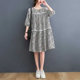New Arrival Summer Maternity Dress Woman Cute Floral Print Large Size Dresses Pregnant Women Clothing