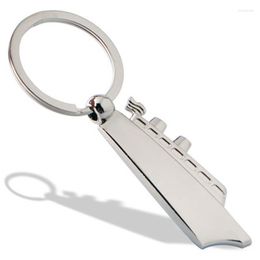 Keychains Fashion Silver Plated Cruise Ship Look Metal Car Key Chains Rings Women And Men Keyrings Jewellery