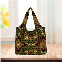 Storage Bags TOADDMOS African Tribal Ethnic Printing Eco-friendly Shopping Bag Casual Women Outing Fashion Satchel Large-capacity Tote