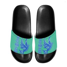 Slippers Nopersonality Zeta Phi Beta Women's Summer Beach Slides Lover Comfortable Flat Anti-Slip Sandals Comfy Footwear