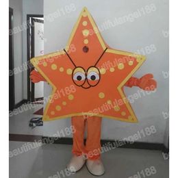 Christmas Star Fish Mascot Costume Cartoon Character Outfit Suit Halloween Party Outdoor Carnival Festival Fancy Dress for Men Women