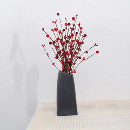 Decorative Flowers Artificial Berry Stalk Flower Olive Fruit Branch Foam Branches Fake Berries Garland Accessories For DIY Wedding Party