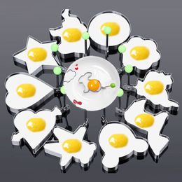 Omelette Moulds Fried Egg Rings Mold Stainless Steel Pancake Kitchen Cooking Tools 5pcs/Set