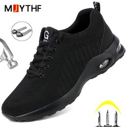 Safety Shoes Safety Shoes Men Comfort Men Boots Indestructible Work Shoes Fashion Work Sneakers Male Security Boots Work Footwear 230518