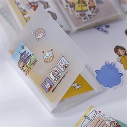 40sheets Pocket A6 Storage Book Sticker Card Portable Transparent Folder Collection Po School Stationery