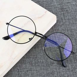 Sunglasses Frames Women Glasses Frame Men Anti Blue Light Eyeglasses Vintage Round Clear Lens Fake Optical Computer Spectacle