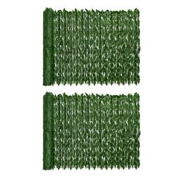 Decorative Flowers & Wreaths 2X Artificial Ivy Privacy Fence Screen 0.5X3M Hedges And Vine Leaf Decoration For Outdoor Garden