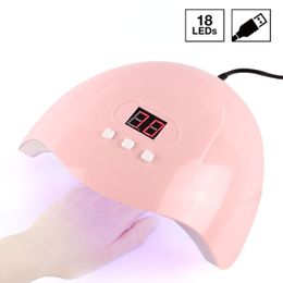 Nail Dryers Portable Pink Nail Dryer Machine UV LED Lamp 306090s Timer USB Cable Home Use Nail UV Gel Varnish Dryer LED Nail Lamp Tool 230519