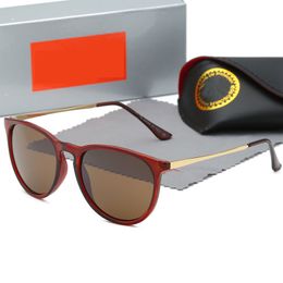 1 Stück Mode-Sonnenbrille Raobaa Brille Sonnenbrille Designer Herren Damen braunes Gehäuse schwarzer Metallrahmen dunkle Linse mit Box und Etui D4171 8899