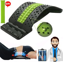 Slimming Belt 4 Level Back Massager Magnetic Therapy Stretcher Neck Stretch Massage Tools Lumbar Support Pain Relief 230518