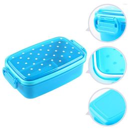 Dinnerware Sets Picnic Storage Container Portable Lunch Box 480ml Single Layer Dot Case