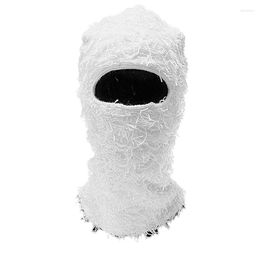 Hair Accessories Distressed Balaclava Trending Ski Facewear Wind Proof Winter Distress Full Face Beanie Cap For Cosplay