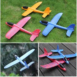 Diecast Model DIY Hand Throw Flying Glider Planes Toys For Children Foam Aeroplane Party Bag Fillers Plane Game 230518