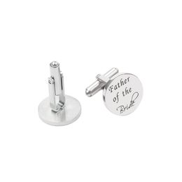 Custom Any Name Initials CuffLinks Stainless Steel Wedding Gift for Husband Custom Cufflinks for Him