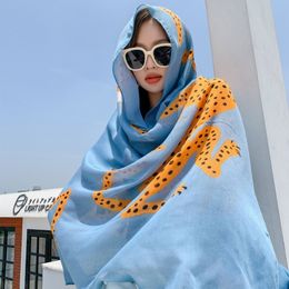 Sarongs Spring and Summer Korean Style Cotton and Linen Satin Thin Scarf Air Conditioning Shawl Beach Towel Sun Protection by the Sea Si 230519