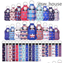 Other Festive Party Supplies Portable Travel Bottles Hand Sanitizer Holder Leakproof Refillable Empty Bottle With Lanyard Wristlet Dhr39