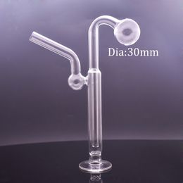 Integrated Molding Glass Oil Burner Bong Hookah for Dab Rigs Smoking Water Pipes Small Bubbler Ash Catcher Smoking Tool with Jumbo Oil Pot