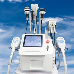 Multifuntional 360 Cryo Slimming Machine 40K Cavitation RF Radio Freqneucy Lipo Laser Body Shaping Double Chin Removal