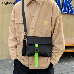 Waist Bags Men Crossbody Nylon Fashion Streetwear Students Black Flapbag Casual Harajuku Shoulder Bag Korean Style Ulzzang Ins Chic 230519