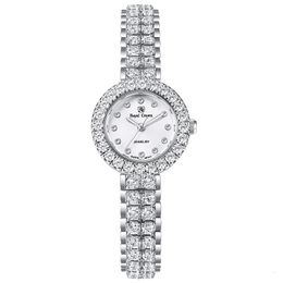 Women s Watches Luxury Jewellery Lady Watch Small Fine Fashion Hours Bling Bracelet CZ Rhinestones Crystal Girl s Gift Royal Crown Box 230519