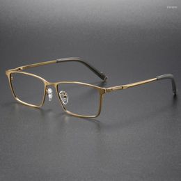 Sunglasses Frames Ultralight Pure Titanium Eyeglasses Frame Vintage Men Optical Eyewear Japanese Handmade Prescription Retro Glasses Women