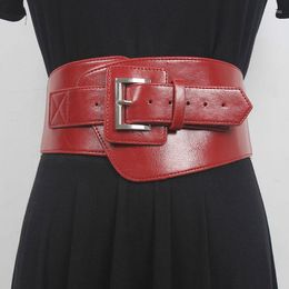 Belts Irregular Wide Corset PU Leather Elastic Waist Shirt Coat Decoration For Women Spring Dress Belt Ceinture Homme Cinturones