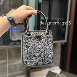 Designer Crossbody Bags Diamond Bag Womens Totes Handbags Fashion 2023 Ladies Hobo Tote High Quality Silks and Satins Crystal White Bling Bling
