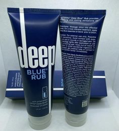 Merk diepblauwe wrijf Topical Cream met etherische oliën 120 ml lichaam Huidverzorging Mogelijkheden