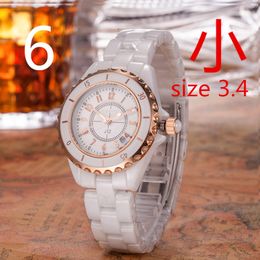 Watch Quartz Lovers' Watches 34mm Silver Wristband Waterproof All stainless steel Wristband Fashion Designer Wristwatch Chan14