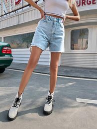 Jeans Summer Cotton Denim Shorts Women 2022 Womens Fashion Casual High Waisted Black Jeans Short Femme Hot Pants Streetwear Pantalon