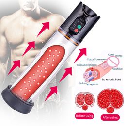 Extensions Electric Penis Vacuum Pump Rechargeable Automatic Male Enlargement Erection Extend Men Manual Penis Enlarge Air Pressure Device 230519