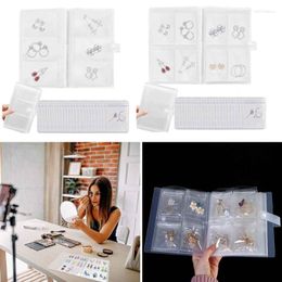 Jewellery Pouches Storage Bags Transparent Books For Necklace Bracelet Rings