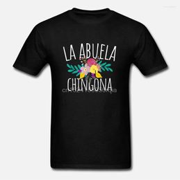 Men's T Shirts Men Funny Shirt Fashion Tshirt La Abuela Chingona Women T-shirt