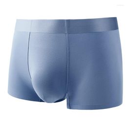 Underpants Men's Boxer Modal Large Size Seamless Panties Antibacterial Solid Color Breathable Elastic Waist Multi-color Underwear