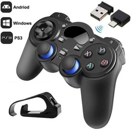 Game Controllers Joysticks 24G USB Wireless Android Controller Joystick Joypad with OTG Converter For PS3Smart Phone Tablet PC Smart TV Box 230518