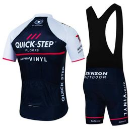 QuickStep Pro Team Sets Mountain Bike Uniform New Summer Mans Cycling Jersey Set Road Jerseys Bicycle Wear P230522